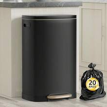 Office Trash Can - Black - View 1