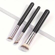 3pcs Makeup Brush Set Foundation Brush Concealer Brush Eyeshadow Brush Makeup Tools - Multicolor - View 4