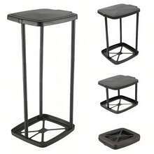 1pc Foldable Plastic Trash Can | Adjustable Height Portable Trash Bag Holder | Rectangular No Power Required Outdoor Kitchen Trash Can | Multi-Functional Telescopic Trash Bag Holder - Multicolor - View 8