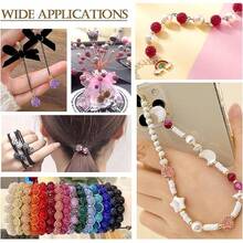 23 10mm Polymer Clay Rhinestone Beads, Sparkling Fancy Diamond Beads, For DIY Products Such As Bracelets, Necklaces, And Keychains. - 23pcs - View 7