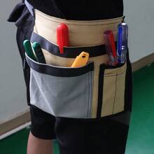 Electrician's Special Multi-Functional Waist Bag Wear-Resistant Tool Repair Tool Bag Construction Site Thick Portable Storage Canvas Waist Bag - Multicolor - View 10