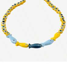 manbara Handmade Glass Bead Necklace, Women's Jewelry, Cute Colorful Ceramic Heart Necklace, Fashion Ceramic Beaded Accessory, Bohemian Style - Heart Pendant Necklace - View 4