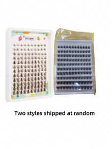 Spiky Eyelash Cluster Set Anime Style Eyelash Extension Kit 144pcs D-Curl Fine Eyelash Clusters 8-16mm Suitable For Beginners DIY At Home Create Realistic Eyelash Extension Effect In Minutes - C - View 11