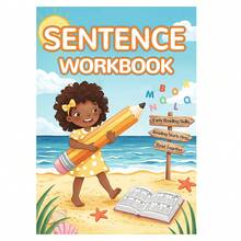 Sentence Construction And Reading Practice Workbook, Complete Missing Words Through Fun Activities, Color Pictures Guide Simple Sentence Making, Develop Reading Readiness And Vocabulary Recognition, Suitable For Home And School Interactive Learning - Alphabet Book - View 12