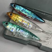 3pcs Fishing Lure 10cm 17.5g Floating Pencil Bait - Multicolor - View 2
