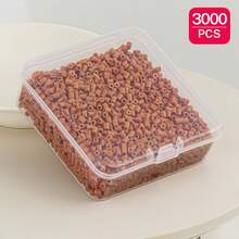 2.6mm Sundymot Fuse Beads, 3000PCS+ Brown G-Series Independent Packaging, With Small Square Box Storage, Anti-Spill, DIY Pendant Keychain, Jewelry Making Craft Materials, Graduation Season, Back To School, Christmas, Party Birthday Gift, Multi-Color 2.6mm Fuse Beads Bulk Refill Kit - 2.6mm Puzzle Beads - View 19