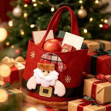 Christmas Decoration Christmas Eve Gift Bag Candy Gift Bag Doll Tote Bag Christmas Party Gift Bag - Multicolor - View 4