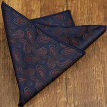 1pc Men's Suit Pocket Square, Square Handkerchief For Men's Shirt, Formal Suit Pocket Square, Silk Scarf For Chest, Suitable For Tea Party, Wedding And Other Occasions, Holiday, Travel, Disco, Graduation - Multicolor - View 8