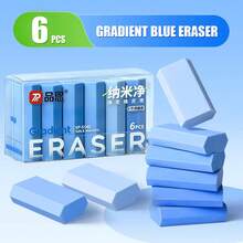 1 Set Hexagonal Gradient Erasers, Large Area Cleaning Without Residue, Colorful Creative Erasers, Suitable For Students, Applicable For Writing, Drawing And Sketching Erasure - Sets - View 6