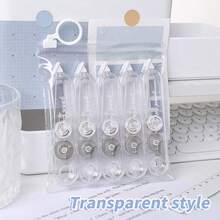 5pcs Flip-Top Correction Tape, Gradient Color, High Aesthetic, Mini Portable, Adjustable Tension, Fashion New Style - Sets - View 14