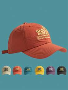 1 buah Topi Baseball Wanita Lembut dengan Bordir Huruf, Topi Musim Semi/Panas Cepat Kering, Bernapas, Tipis, dan Melengkung - MultiWarna - View 12