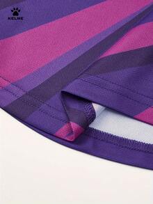 Seragam Kiper Sepak Bola Pria KELME, Pakaian Olahraga Anti Keringat untuk Pertandingan dan Latihan Tim - Purple - View 3