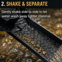 1pc Gold Mining Sluice Box, Portable High-Efficiency Recovery Tool For Gold Prospecting, Fun Gold Exploration, With Efficient Anti-Splash Design, Lightweight Plastic Mining Equipment, Suitable For Creek, River And Stream Gold Prospecting Outdoor Exploration - Outdoor Tools - View 8