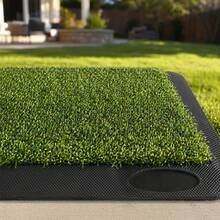 Portable Short Pile Grass Golf Hitting Mat With Rubber Base, Golf Practice Turf Training Pad With Tee Holder & Tees, Compact Indoor Outdoor Backyard Chipping Driving Practice Mat For Golfers - Green - View 4
