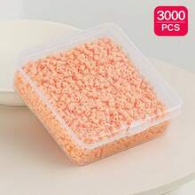 2.6mm Sundymot Fuse Beads, 3000PCS+ Brown G-Series Independent Packaging, With Small Square Box Storage, Anti-Spill, DIY Pendant Keychain, Jewelry Making Craft Materials, Graduation Season, Back To School, Christmas, Party Birthday Gift, Multi-Color 2.6mm Fuse Beads Bulk Refill Kit - 2.6mm Puzzle Beads - View 26