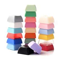 1pc Stress Relief Toy, DIY Fingertip Toy, Clicker, Button Squeeze Toy With Rainbow Base And No Keycap, Stress Relief Switch Tester Keychain Pendant Accessory, Button Toy, Stress Relief Keyboard Keychain, Effectively Relieves Stress And Has Bright Macaron Colors. The Appearance, Color And Design Are Very Attractive, Making It A Perfect Choice For Party Gifts, Presents And Gifts For Friends. - Multicolor - View 5