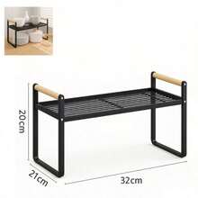3-5 Tier No Assembly Foldable Storage Rack With Wheels, Multi‑Tier Collapsible Metal Organizer Shelving Unit, Space‑Saving Rolling Shelf For Living Room, Bedroom, Kitchen, Office,Sturdy And Durable,Perfect For Books, Containers, Home Supplies, - View 15