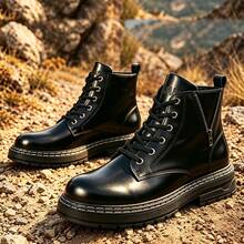 2026 New Men's Fashion Versatile Business Casual Shoes - Black - View 4