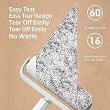 Portable Short Handle Large Head Lint Roller, Reusable, Can Remove Hair From Clothes And Sofas - One Size - View 5