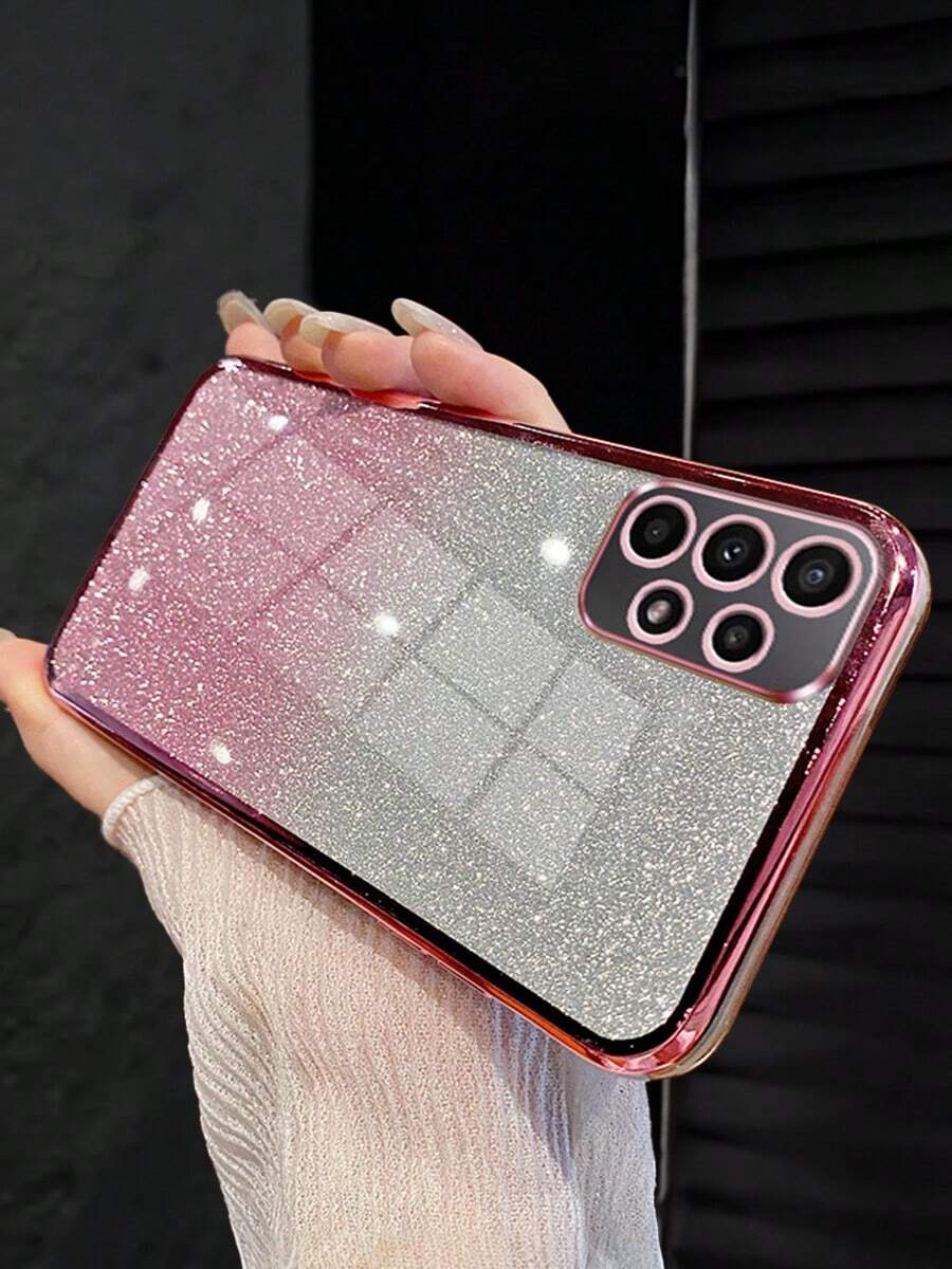 MewTrek Luxury Electroplated Phone Case With Rhinestones, Glitter And Sequins, New Fashion Silicone Shockproof Protective Soft Shell, Compatible With IPhone, Galaxy, Honor, MOTO