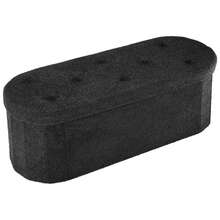 43 Inch Ottoman With Storage, Folding Foot Rest For Living Room & Bedroom, Versatile Home Bench, Black - Black - View 5