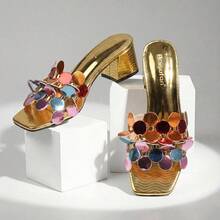 Women Wedges & Platform - 金色 - 查看 1