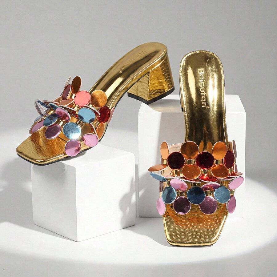 Women Wedges & Platform - 金色 - 查看 1