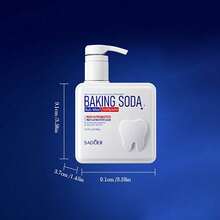 SADOER 1 Botol Pasta Gigi Probiotik Baking Soda, Pembersih Gigi Mendalam, Pemutih dan Pencerah Gigi 300g - Mint - View 5