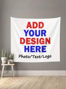 1pc Vintage Birthday Tapestry Wall Decor, Personalized Photo Backdrop, Customized Vintage Fabric Banner, Birthday Party Decoration, Celebration Wall Hanging, Room Decor, Customized Photo Gift, Personalized Keepsake - Multicolor - View 7