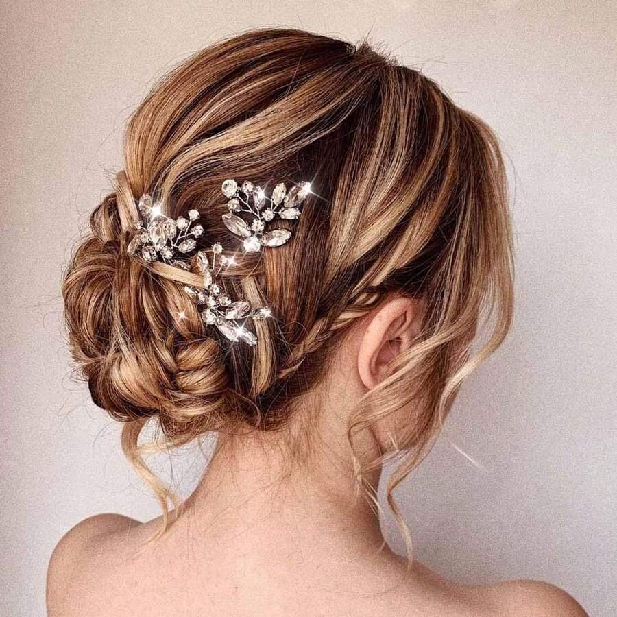 3pcs Casual Party Elegant Iron Hair Sticks Bridal Wedding Hair Accessories All Seasons - Multicolor - View 1