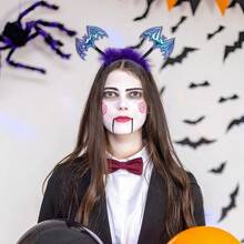 1pc Halloween Funny Headband Party Hair Accessory Photo Prop Performance Costume Bat Spider Headband - Multiple Styles - View 6