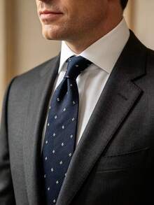 1pc Fashionable High-End Tie Suitable For Business Travel, Casual, Dinner, Wedding - Black - View 5