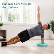 Massage Textured Balance Wobble Pad Inflatable Stability Trainer For Core Workout Posture Correction Home Gym Exercise - Green - View 7