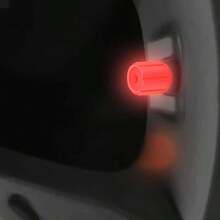 5pcs/Set Colorful Reflective Tail Light And Valve Cap, Universal Fit, Enhance Wheel Appearance, High Visibility Bicycle Accessories - No Battery Required, Improve Night Visibility And Road Safety, Vehicle Safety Accessories, Suitable For Mountain Bikes And Road Bikes, Night Visibility, Night Riding - Multicolor - View 7