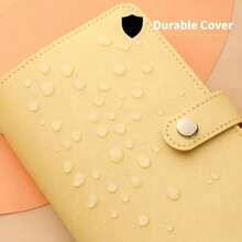Budget Loose-Leaf Binder Cash Envelopes For Budget Management, Leather A6 Budget Binder With Zipper Envelopes - Multicolor - View 5
