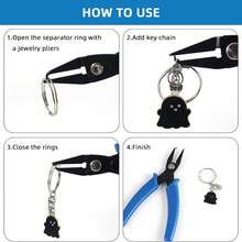 QIAO Open Ring Pliers, Jewelry Making Tool For Opening Open Rings And Connecting Rings; Jewelry Pliers Specifically Designed For Bracelets; Beading DIY Handmade - Multicolor - View 5
