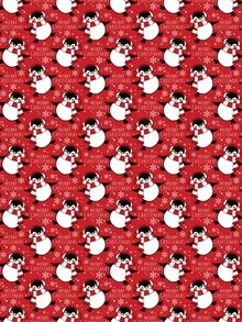 1 Roll Of Christmas Gift Wrapping Paper Featuring A Christmas Penguin Pattern;Perfect For Christmas Gift Wrapping,Holiday Party Decor,Home Festive Decoration,DIY Craft,Festive Favour Wrapping Dimensions: 43 Cm X 300 Cm - A - View 6