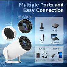 F200 Mini Projector, 1080P Supported Portable Home Theater Projector, WiFi Bluetooth Video Projector For Home Cinema Outdoor Movie - Hy300 - View 7