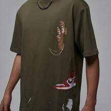 Nike Authentic JORDAN Kaos Lengan Pendek Pria Bernapas Tahan Lama untuk Aktivitas Luar Ruangan HV5047-222 - HV5047-222 - View 4