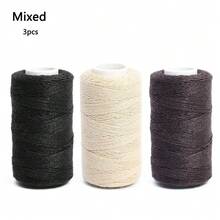 3 Rolls Sewing Thread Weaving Threads For Making Wig, Hand Sewing Hair Weft Hair Weave Extension, Making Wigs DIY 120M - View 6