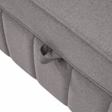 Sofa Bed Frame Grey Made Of Foam For Living Room And Bedroom - Dark Grey 2 Seat - View 11