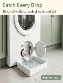 1pc Multi-Functional Washing Machine Drain Accessory Replacement Funnel, Plastic Material, Washing Machine Outlet Cleaning Tool, Can Be Used For Washing Machine Outlet Water Storage, Effectively Prevent Laundry Room Overflow - Multicolor - View 7