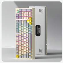 T-WOLF Mechanical Keyboard Blue Switch Customized Wired Keyboard Gaming RGB With Knob 98 Keys Wired Business Office Home Keyboard - View 10