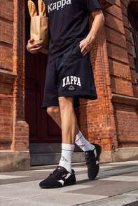 Kappa Unisex Mesh Breathable Retro Training Shoes, Summer Lightweight Versatile Flat Casual Sneakers - Black - View 4