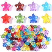 20pcs/Pack Iridescent AB Color Acrylic Star Beads - Transparent Sparkling Color, For DIY Jewelry Making, Phone Chain, Bracelet, Necklace - Suitable For Women's Fashion Accessories And Spacer Beads - Colored Five-pointed Star - View 14