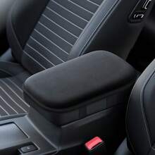 1 PC Black Thickened Fluffy Car Armrest Box Booster Mat, Center Armrest Mat, Car Armrest Cover, Armrest Box Mat - One Size - View 9