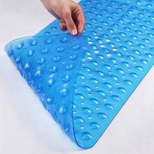 Extra Long Non-Slip Bathtub Mat With Drainage Holes And Suction Cups, Soft Foot Protection, Machine Washable, Bathroom Shower Mat, Suitable For Home, Hotel And Car Travel, Multiple Colors Available - Multiple Styles - View 4