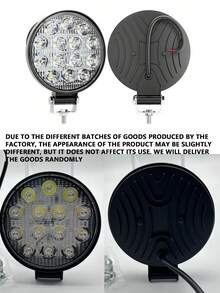 GLANBERT 4.5 吋 LED 圓形燈條 9-30V 外置燈，點狀駕駛燈模組，適用於船隻、ATV、SUV、卡車、獵人、摩托車保桿/車頂/霧燈 - 黑色 - 查看 12