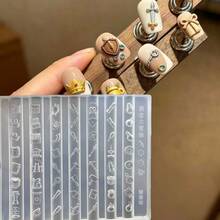 1pc Nail Art Mold Adventure Small Items Collection 3D Nail Decor Large Silicone Mold - Clear - View 2