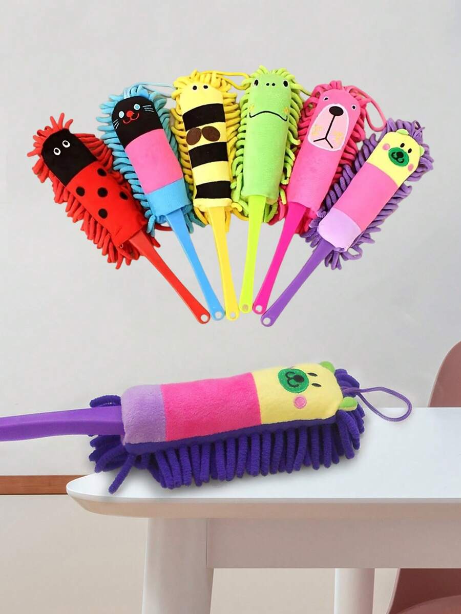 Cute Chick Chenille Dust Duster, Washable Dusting Brush, Handheld Desktop Car Cleaning Brush, Electrostatic Furniture Duster, For Home And Office Daily Use, Christmas Gift For Home Cleaning Enthusiasts - Multicolor - View 1